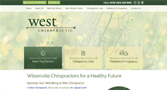 Desktop Screenshot of mywestchiropractic.com
