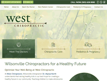 Tablet Screenshot of mywestchiropractic.com